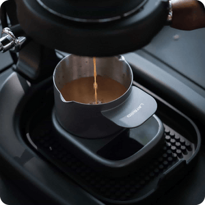 MagAttach Coffee Scale with TriSpin Distributor and TriPress Tamper for espresso workflow