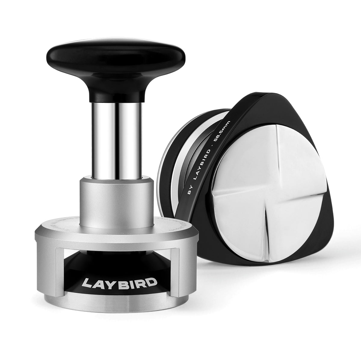 LAYBIRD Tri Series Puck Prep Bundle: 25lb Pressure Tamper + Gravity Distributor