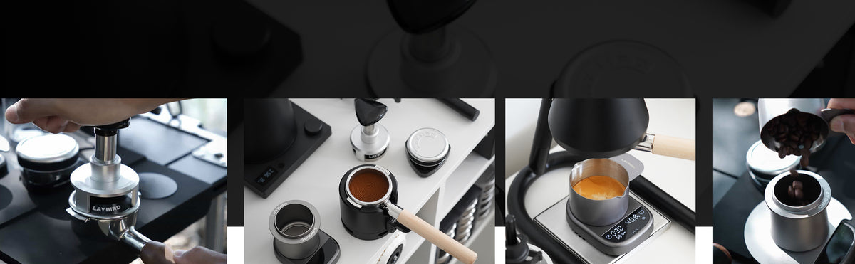 LAYBIRD coffee tools designed as a connected espresso workflow