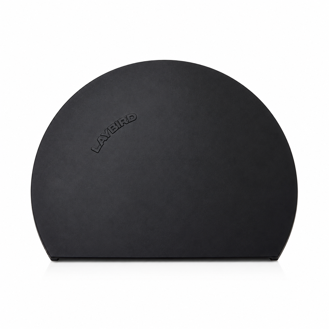 Front view of the black LAYBIRD silicone pad for the MagAttach extension platform