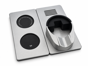 Three-quarter view of the two-module MagHub Puck Prep Base Set, without coffee tools.